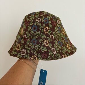 NWT Floral Bucket Hat - reversible Multicolor OS